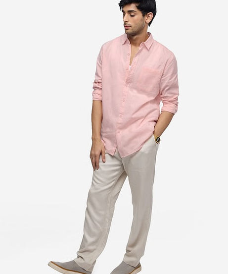 Lobster Bisque Cotton Linen Shirts