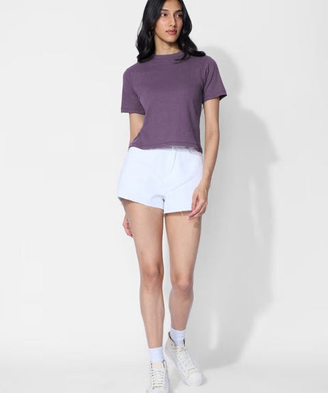 Ribbed  Berry Women T-Shirts