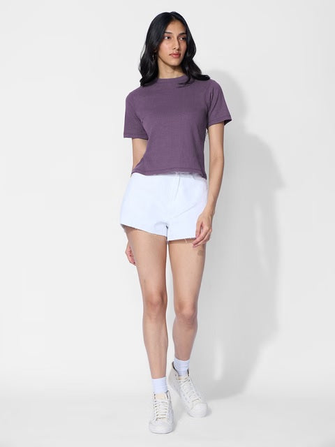 Ribbed  Berry Women T-Shirts