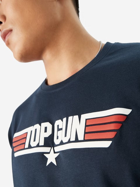 Top Gun Logo Men Relaxed Fit T-Shirts