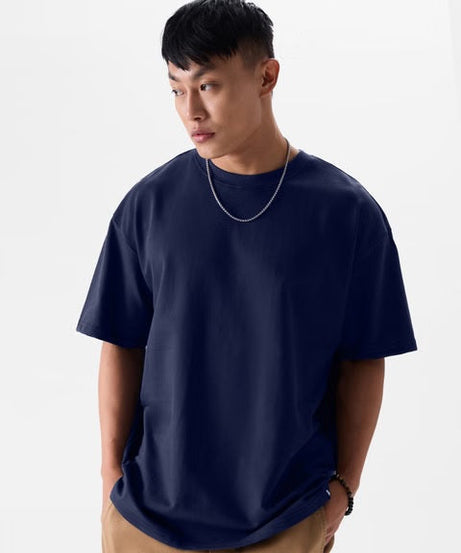 Solids Ultramarine Blue Oversized T-Shirts