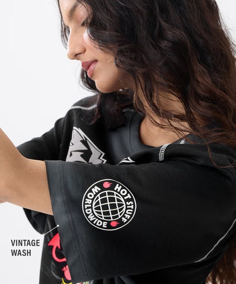 Hot Stuff Little Devil Women Oversized T-Shirts