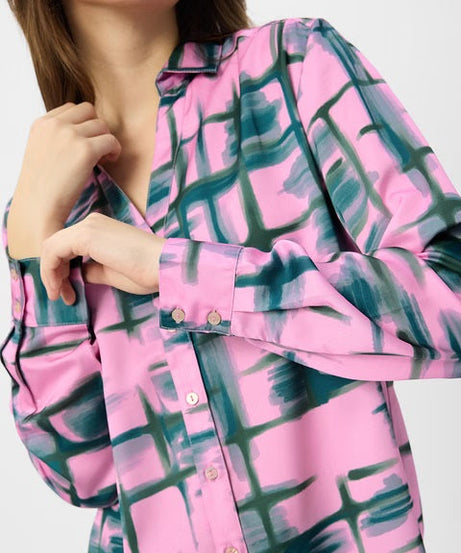 Satin Peridot Women Shirts