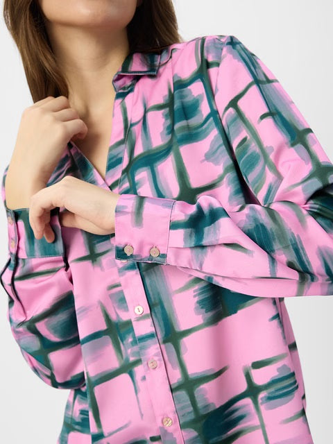 Satin Peridot Women Shirts