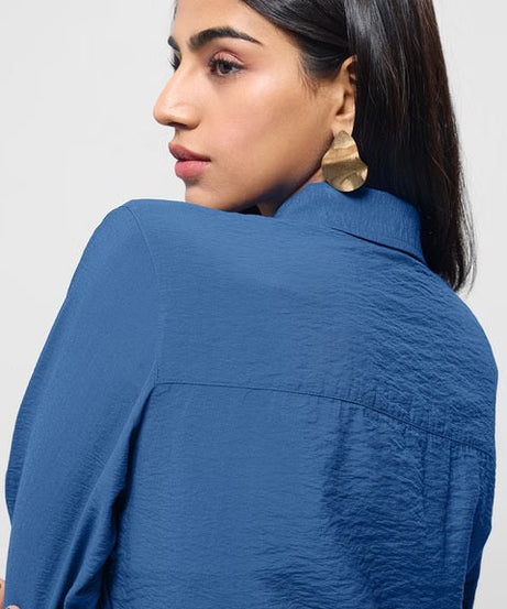 Buckle Shirt Cobalt Women Shirts