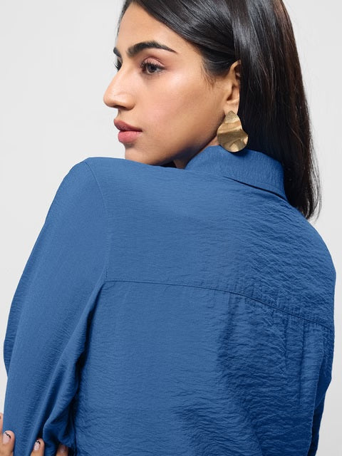 Buckle Shirt Cobalt Women Shirts