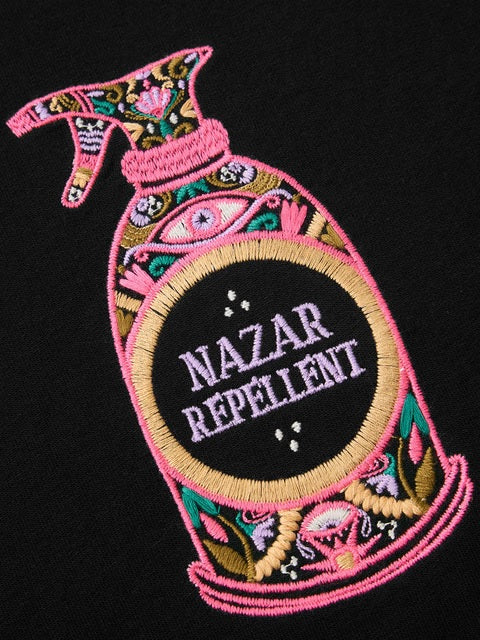 Desi Rebel Nazar Repellent Women Oversized T-Shirts