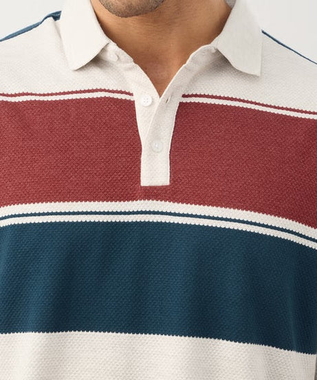 Popcorn Stripes Bricklane Men Rugby Polos