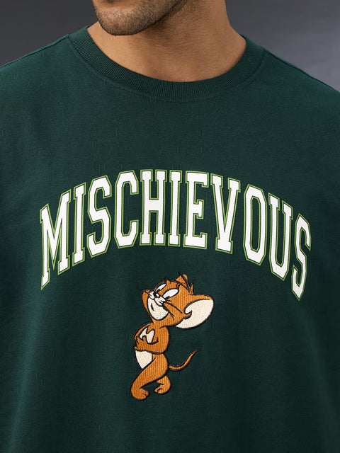 Tom & Jerry Mischievous Oversized T-Shirts