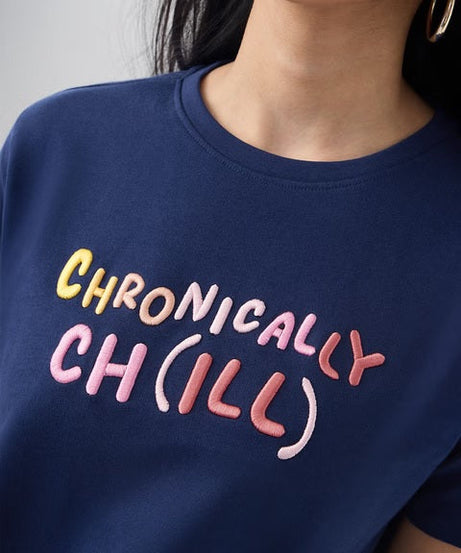 Chronically Chill Women Relaxed Fit T-Shirts