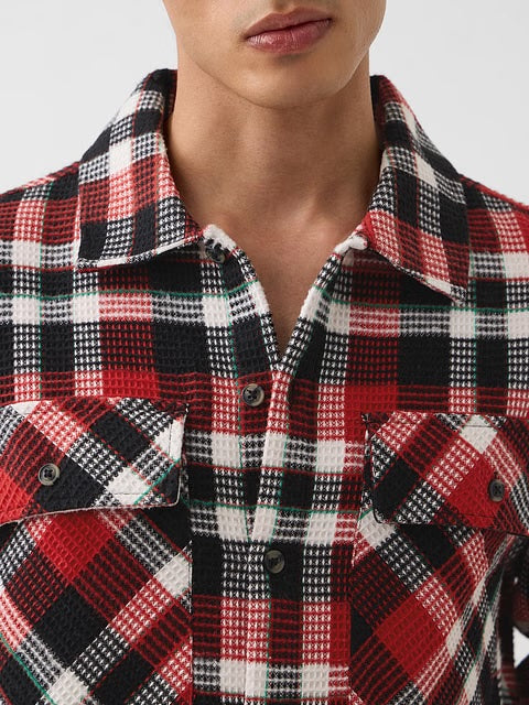 Plaid Volcano Men Shackets