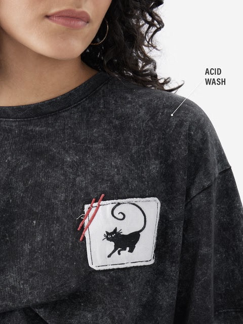 Catwoman Meaow Women Oversized T-Shirts