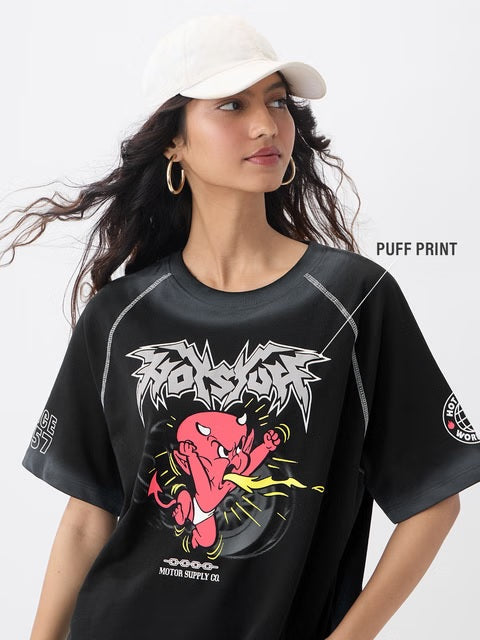 Hot Stuff Little Devil Women Oversized T-Shirts