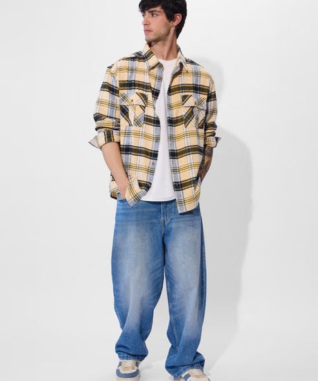 Flannel Amber Men Utility Shirts