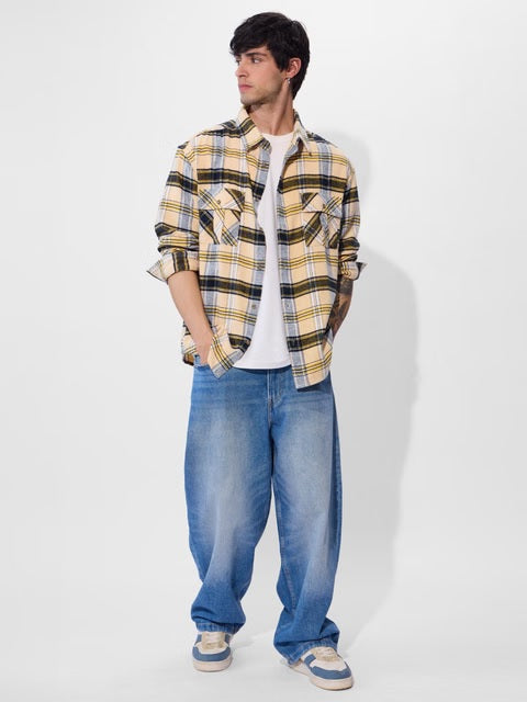 Flannel Amber Men Utility Shirts