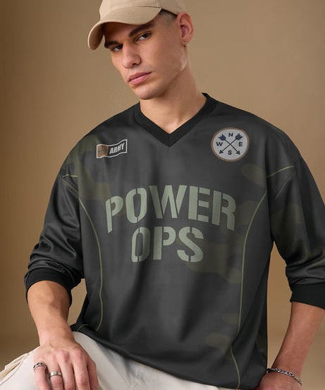 Freedom Power Ops Oversized Full Sleeve T-Shirts