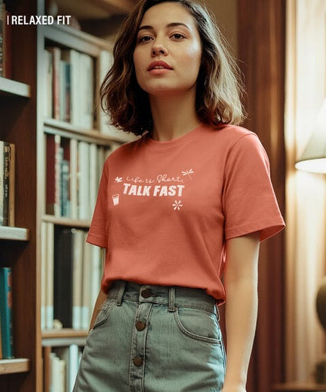 Gilmore Girls Talk Fast Women Relaxed Fit T-Shirts