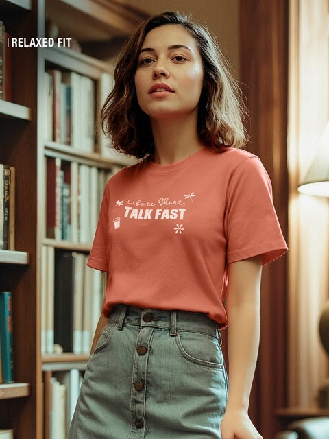 Gilmore Girls Talk Fast Women Relaxed Fit T-Shirts