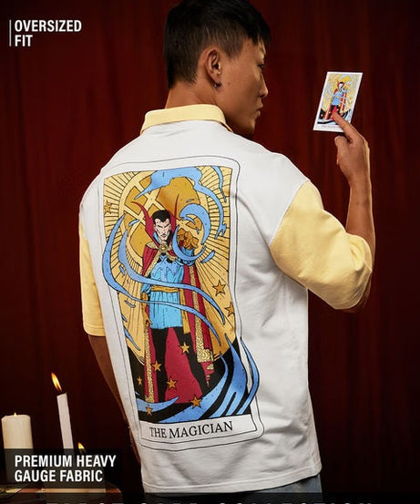 Tarot Doctor Strange Zipper Polos