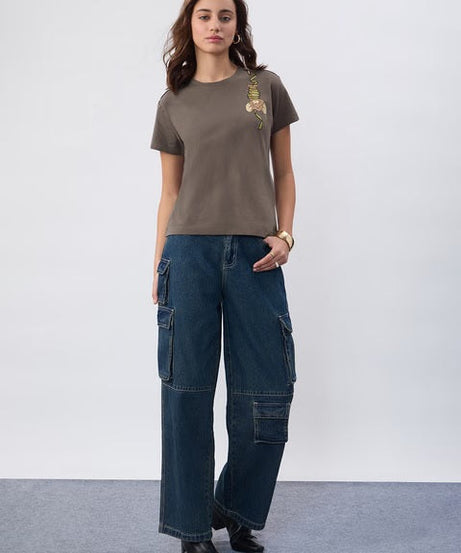 Tom & Jerry Hanging Jerry Women T-Shirts