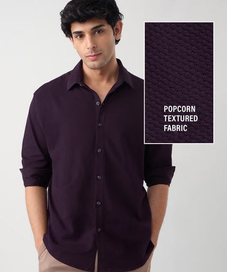 Mulberry Men Textured Shirts