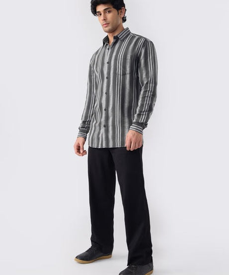 Stripes Horizon Cotton Linen Shirts