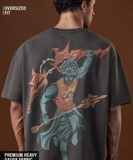 Mythology Suryaputra Oversized T-Shirts