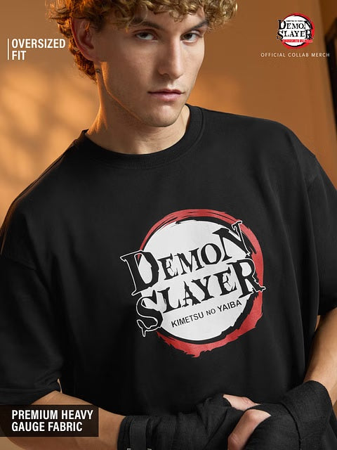 Demon Slayer Logo Oversized T-Shirts