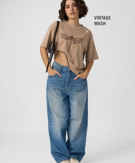 Dragonfly Peace Women Oversized T-Shirts