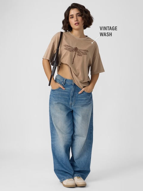 Dragonfly Peace Women Oversized T-Shirts