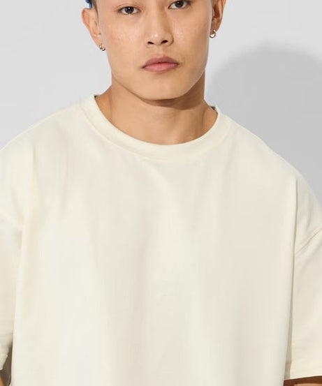 Solids Off White Oversized T-Shirts