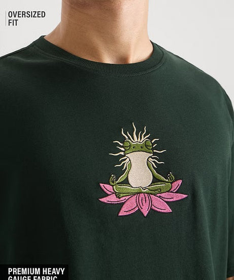 Zen Frog Oversized T-Shirts