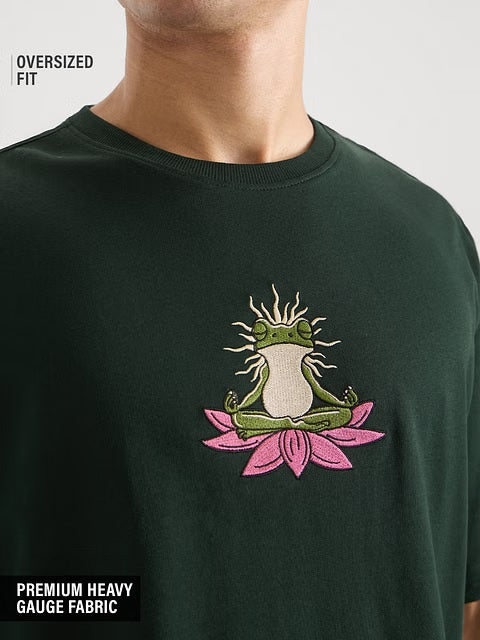 Zen Frog Oversized T-Shirts