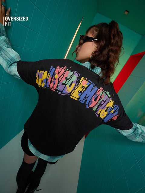 Inside Out Mixed Emotions Women Oversized T-Shirts