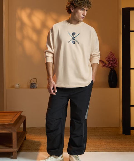 Demon Slayer Inosuke Oversized Full Sleeve T-Shirts
