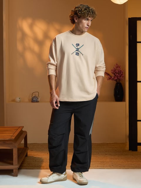 Demon Slayer Inosuke Oversized Full Sleeve T-Shirts