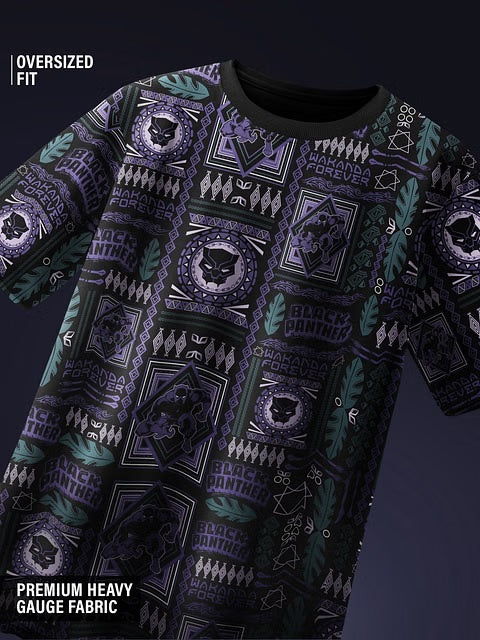 Black Panther Wakanda Tribe Oversized T-Shirts