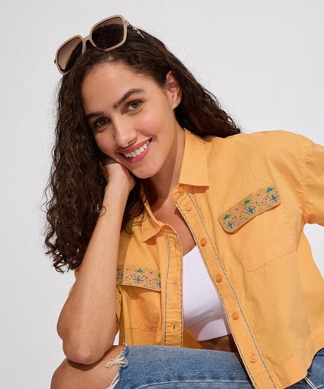 Aster Women Cropped Shirts