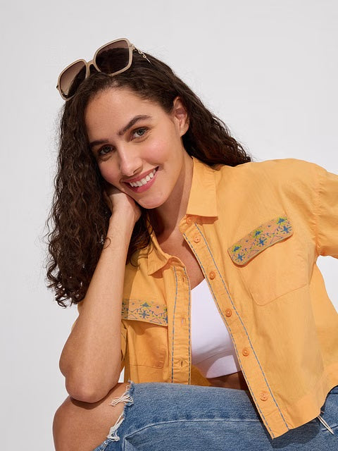 Aster Women Cropped Shirts