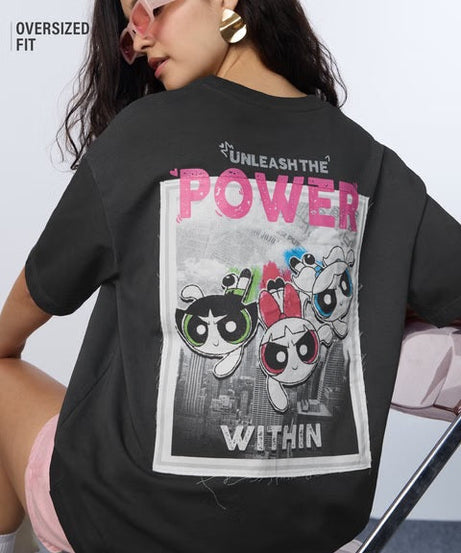 Powerpuff Girls Power Women Oversized T-Shirts