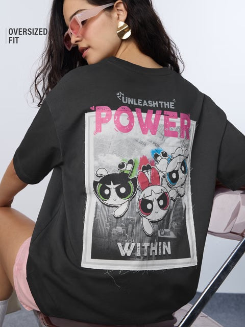 Powerpuff Girls Power Women Oversized T-Shirts