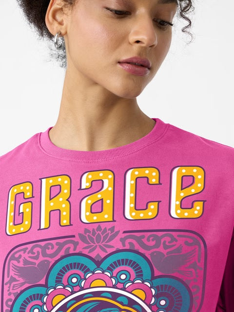 Aladin Her Grace Women Oversized T-Shirts