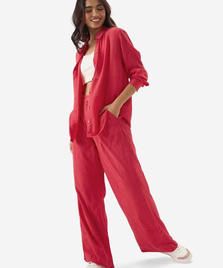 Solids Hot Pink Women Shirts