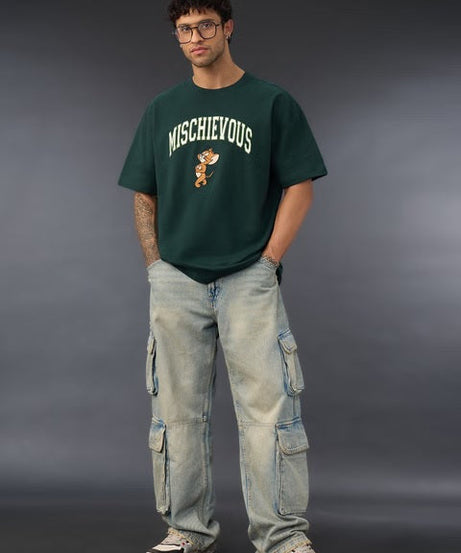 Tom & Jerry Mischievous Oversized T-Shirts