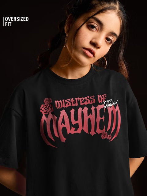 DC Mistress Of Mayhem Women Oversized T-Shirts
