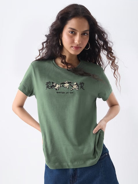 Kung Fu Panda Dragon Warrior Women T-Shirts