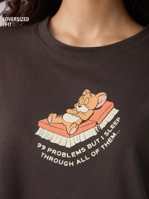 Tom & Jerry Problems Women Oversized T-Shirts