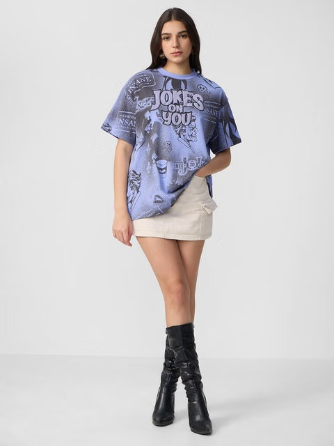 Joker Chaotic Clown Women Oversized T-Shirts