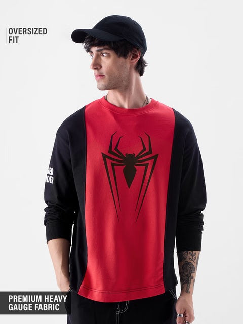Spider-Man Radioactive Oversized Full Sleeve T-Shirts