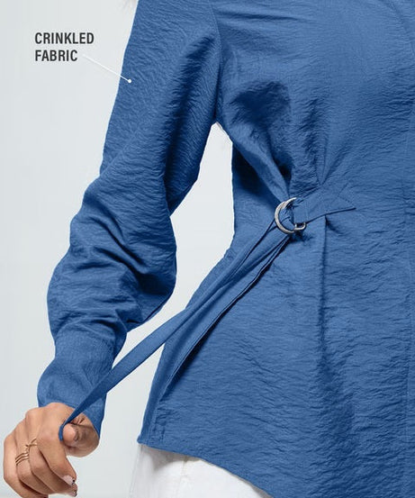 Buckle Shirt Cobalt Women Shirts